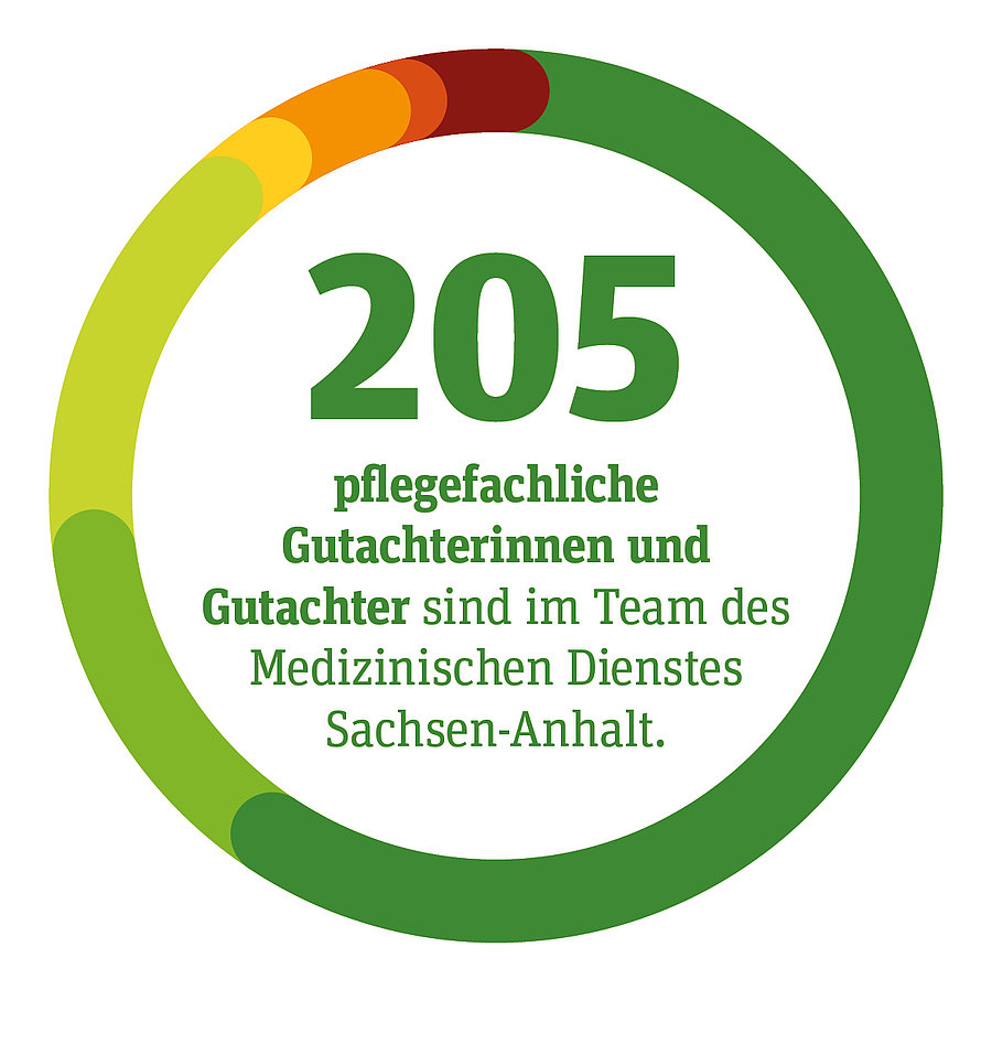 Kreisdiagramm zu den Fachkompetenzen der pflegefachlichen Gutachterinnen und Gutachter